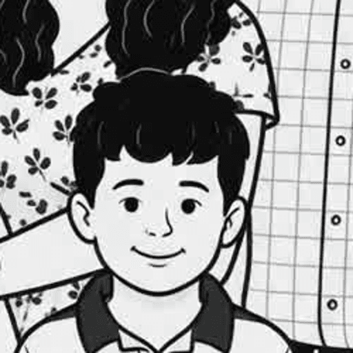 Deakin line drawing portrait