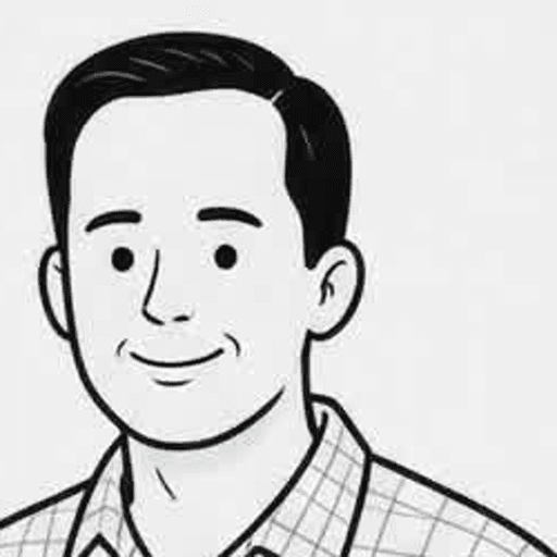 Jens line drawing portrait